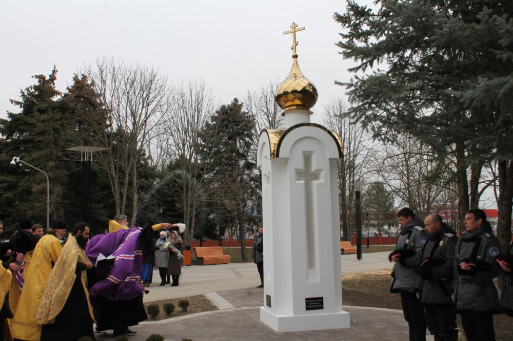 Освящение памятного знака основателям Екатериновского куреня Освящение памятного знака основателям Екатериновского куреня